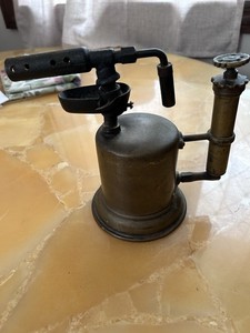 Antique Otto Bernz Co Brass Blow Torch Blowtorch