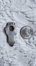 Antique Sterling Silver Cigar Cutter Fob Pendant(NO MONOGRAM)