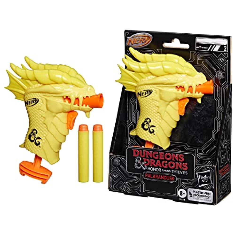 Nerf MicroShots, blaster Palarandusk Dungeons & Dragons e 2 dardi Nerf Elite 2.0