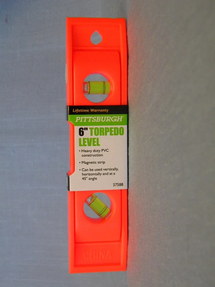 Mini Torpedo Nivel 6 pulgadas Nivel 3 Burbuja Horizontal Vert 45 grados Magnético Foto 3 de 4
