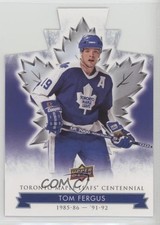 2017 Upper Deck Toronto Maple Leafs Centennial Blue Die-Cut Tom Fergus #75 7q4