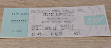 TICKET STUB- CELTIC SUPPORTERS ASSOCIATION- 46th ANNUAL RALLY- APRIL 1991