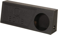 QBomb Single 12 Inch Vented Subwoofer Sub Box with Black Bedliner Spray