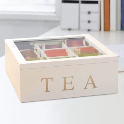 9 Fach Teebeutel Box Küche Organizer für verschiedene Tees und Gewürze