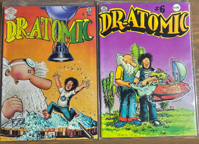 DR. ATOMIC # s 5 & 6 1979 2-ISSUE LOT CLASSIC UNDERGROUND COMICS BY LARRY TODD 