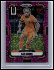 2026 Prizm World Cup Xavi Simons #313 Netherlands Tottenham Fuchsia Disco #/199