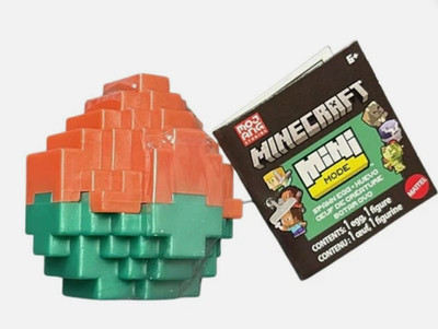 Mattel - Minecraft Mini Mode - SPAWN EGG [1 random mini figure](2 inch) HXT64 V2