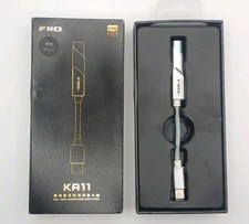 FiiO KA11 Lightning to 3.5mm Audio Adapter 32bit/384KHz USBDAC Amp (Silver, LT)