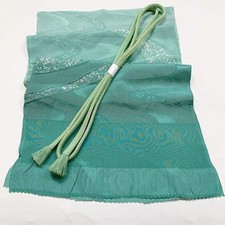 7388 Japanese Kimono Accessory Vintage Obiage and Obijime 2-piece Set Silk