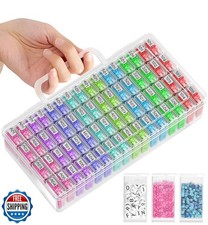 ARTDOT 64 Jars Storage Containers for Diamond Art Kits for Adults