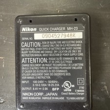 OEM Nikon MH-23 Quick Charger EN-EL9 Battery Charger D40 D60 D3000 D5000