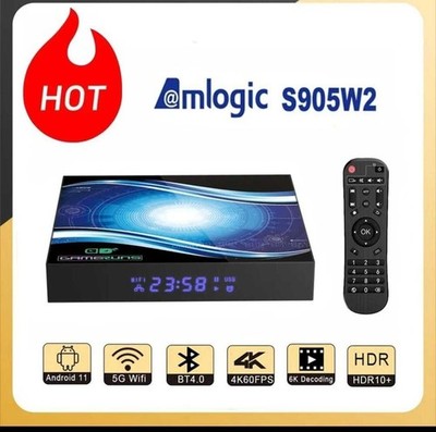 T95W2 Android 11.0 Smart TV Box Amlogic S905W2 UHD 4K 2,4g/5g WLAN 2+16