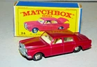 Matchbox Lesney 24 Rolls Royce Silver Shadow met. red, black wheels, chrome hubs