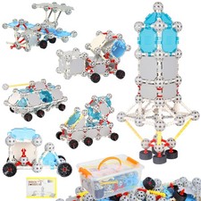 160 Pcs STEM Building Toys for Kids,Educational Engineering Blocks Kits for 4...