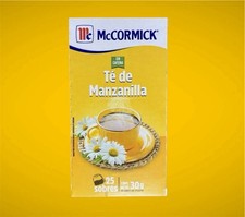 T  De Manzanilla McCormick Chamomile Tea 25 Bags  1.2g - 0.042oz Each Bag