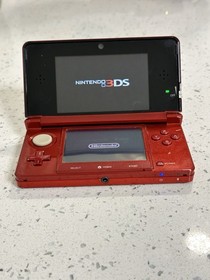 Nintendo 3DS Handheld System - Flame Red Bundle With 2 Games Lego & Spider Man