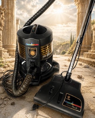 Rainbow D4C SE Series Vacuum Cleaner With Power Nozzle Working