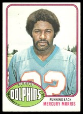 1976 Topps #315 Mercury Morris Miami Dolphins