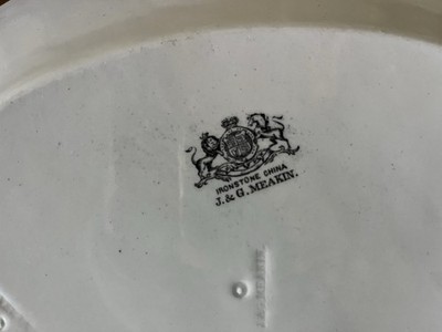Antique J .& G. MEAKIN Ironstone China Oval Platter 13.5” X9.5