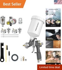 High Efficiency D1 LVLP Paint Gun Kit with 600cc Cup - Ideal for DIY Enthusiasts