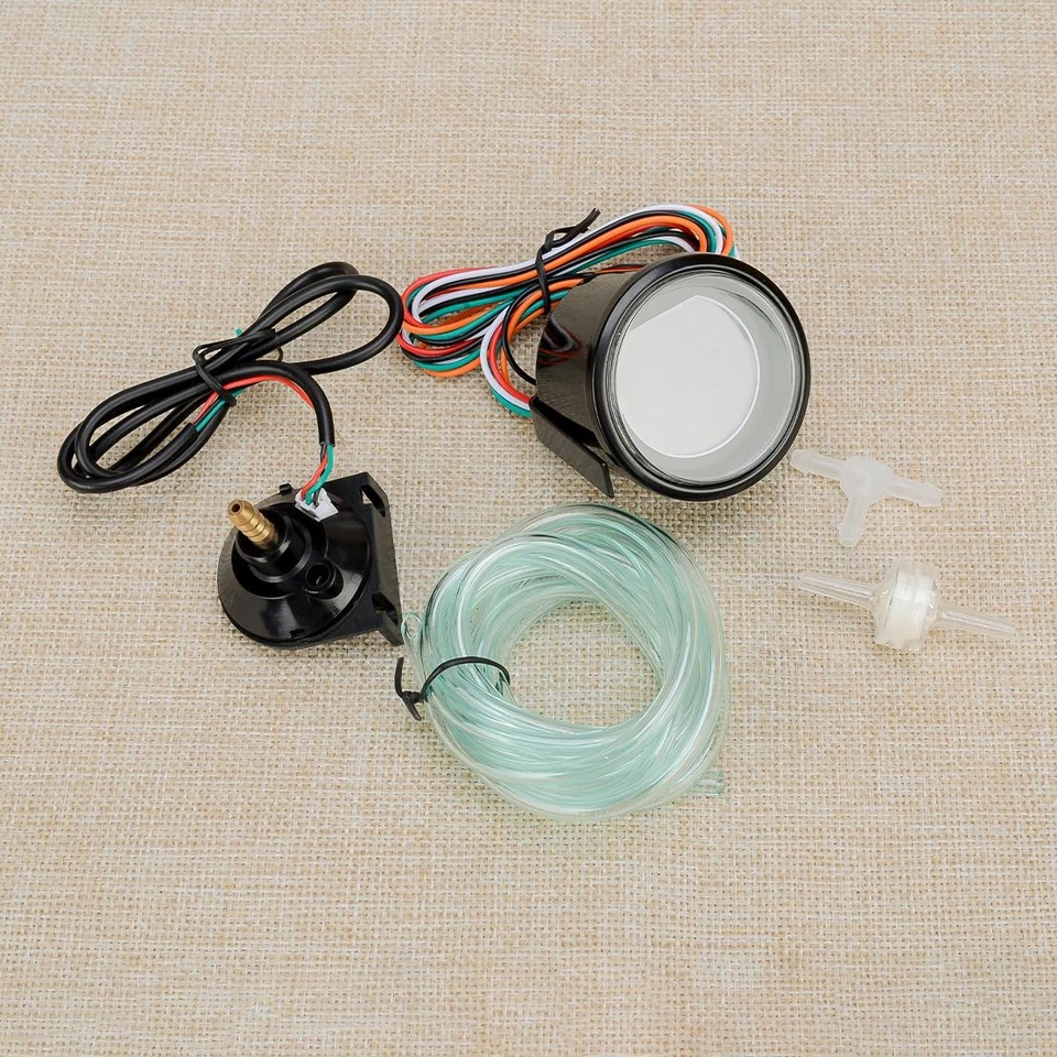 Kit Sensor Medidor de Presión Medidor de Presión 2" 52mm 0-35PSI Coche Digital LCD EVO Turbo Boost Foto 3 de 4