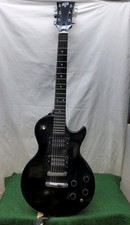 Hondo II Custom Style Guitar 1970s Black W/ Case