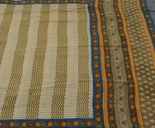 Sushila Vintage Indian Saree 100 Pure Crepe Silk Printed Leheria Soft Fabric