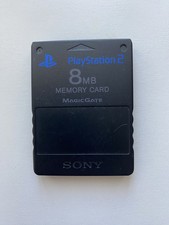 Sony PlayStation 2 PS2 8MB Magic Gate Memory Card OEM Black SCPH-10020 Tested