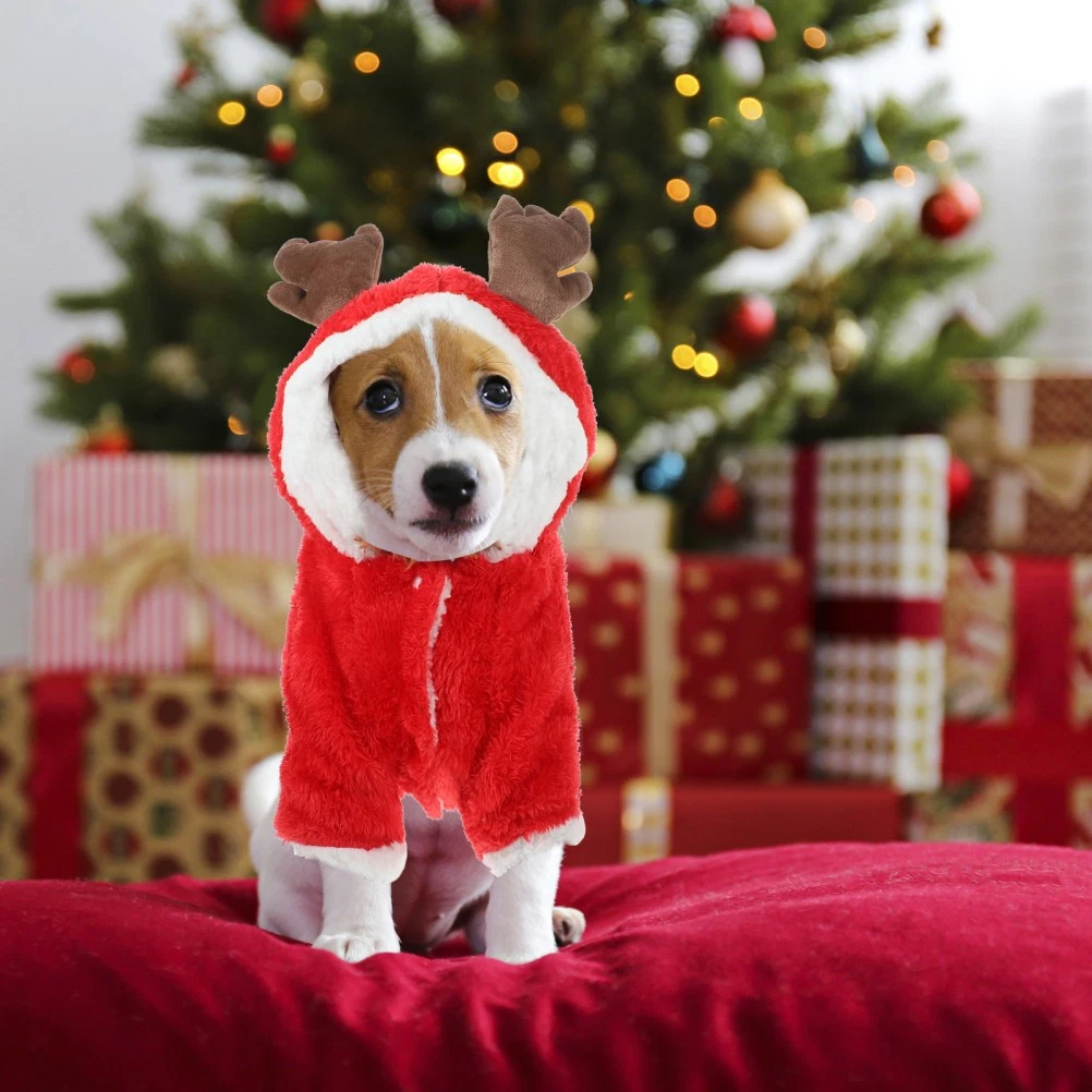 VETEMENTS Costume Alce Vestiti Caldi per Animali Domestici Adorabile Abbigliamento per Cani