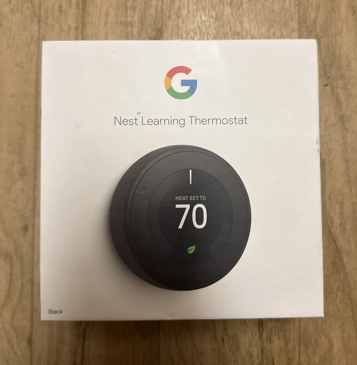 Google Nest 3rd Generation Learning Thermostat T3016US Black