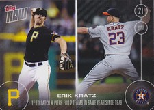 2016 Topps NOW 170 Erik Kratz Pirates Astros June 21 ONLY 552 Printed RARE SP