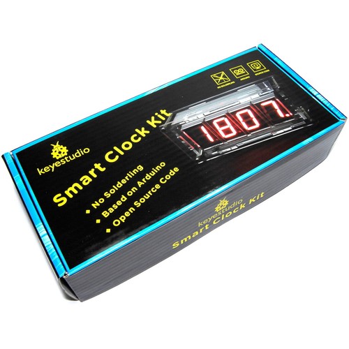 Keyestudio Smart Clock Kit KS0201 zum Selbermachen temporäres rotes Acryl Arduino Flux Workshop - Bild 6 von 6