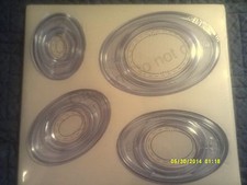 Creative Memories - Custom Cutting System - 4 Oval Cutting Patterns - NIP