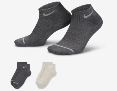 Nike Everyday Dri-FIT Ankle Socks - DQ6397 902 - Multi - 2 Pair - Size: M (6-10)