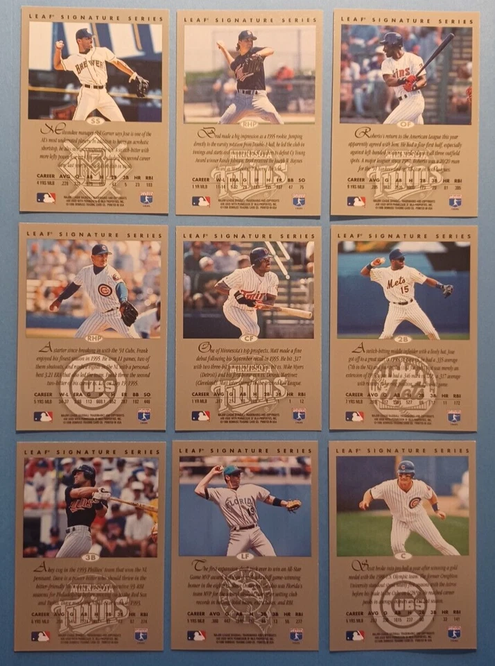 (9) Lote de autógrafos 1996 Leaf Signature Series bronze/3500 Kelly Radke Conine  - Imagem 3 de 4