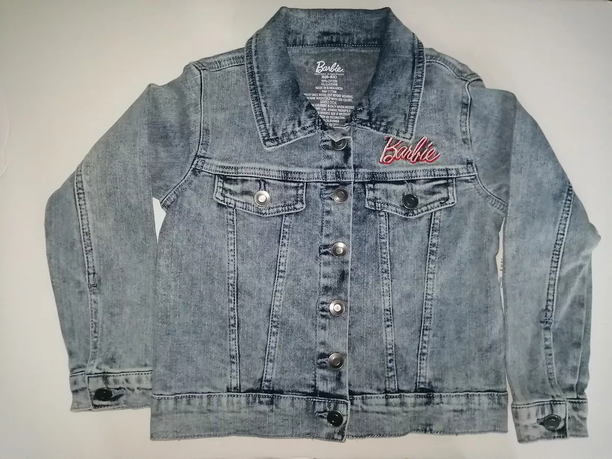 Acid wash barbie denim jacket sale