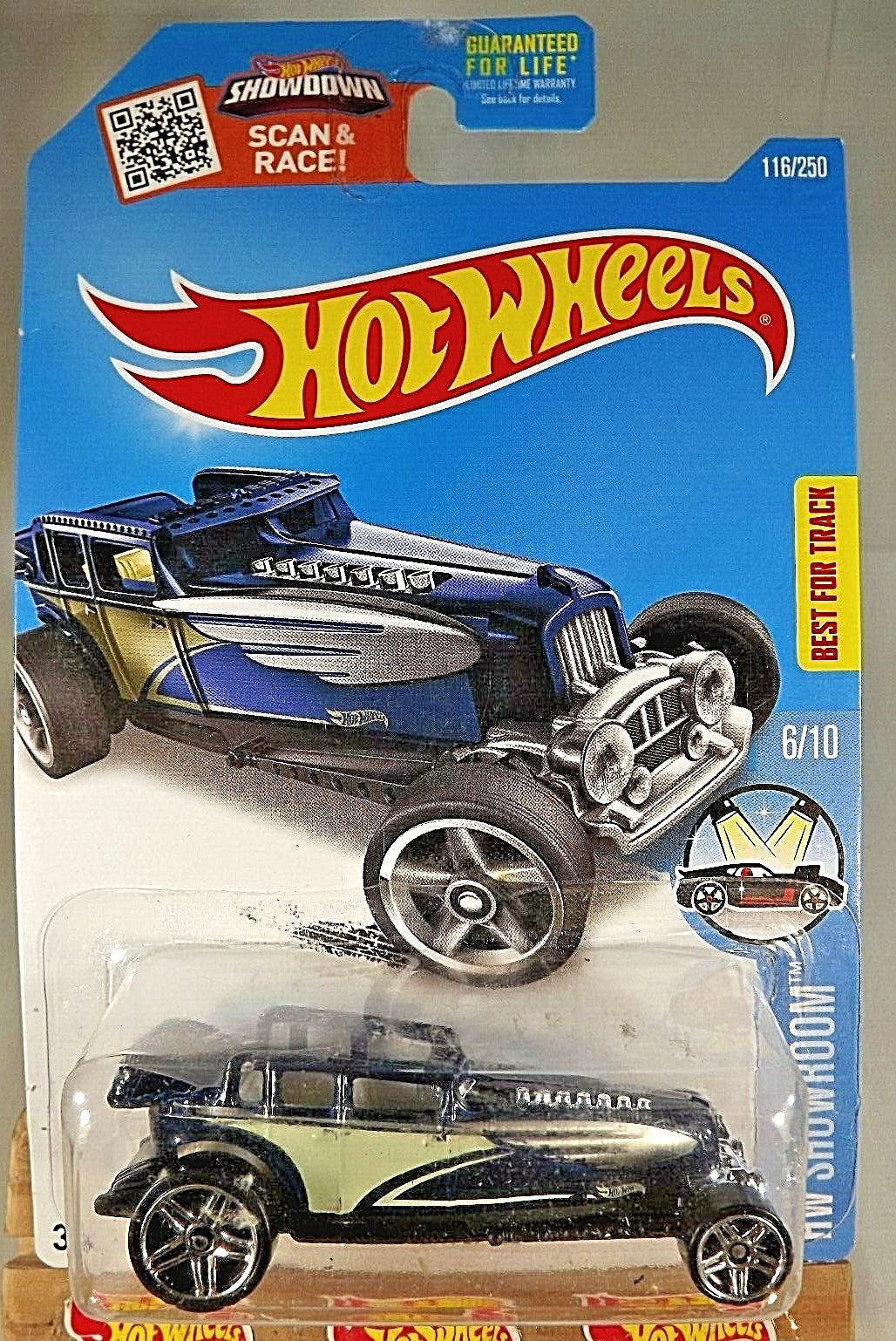 2016 Hot Wheels #116 Showroom 6/10 GREAT GATSPEED Dark Blue Variant Chrome Pr5Sp