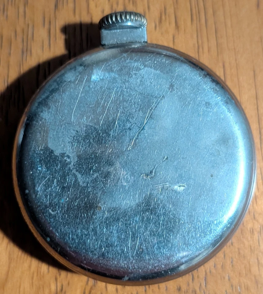 Vintage Westclox Mark IV Pocket Watch, Non Working Condition, Parts, Sold As Is - Image 2 of 3