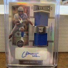 Calvin Austin III 2022 Legacy Futures Dual Patch Auto Relic Silver RC /249