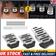 Universal Set Clutch Accelerator Anti-slip Brake Foot Pedal Pad Cover Manual Kit
