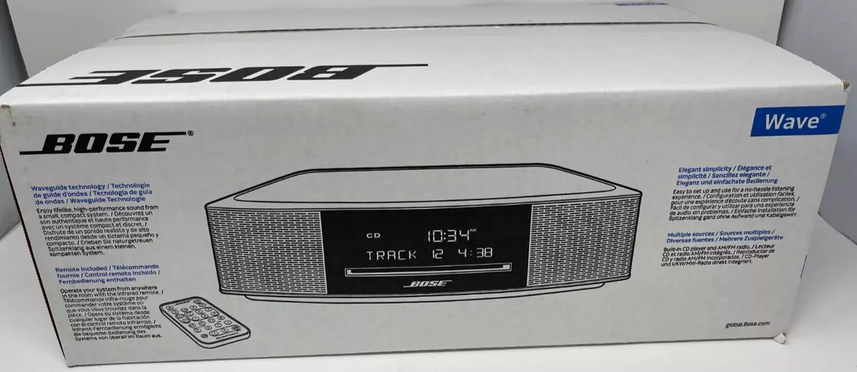 Bose Wave Music System III CD Player AM FM Radio Tuner White with Soun