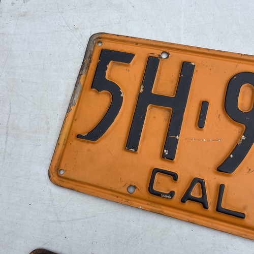 1930 California License Plate - Pair Both Front & Back 5H 93 19 , Need restora - Picture 4 of 21
