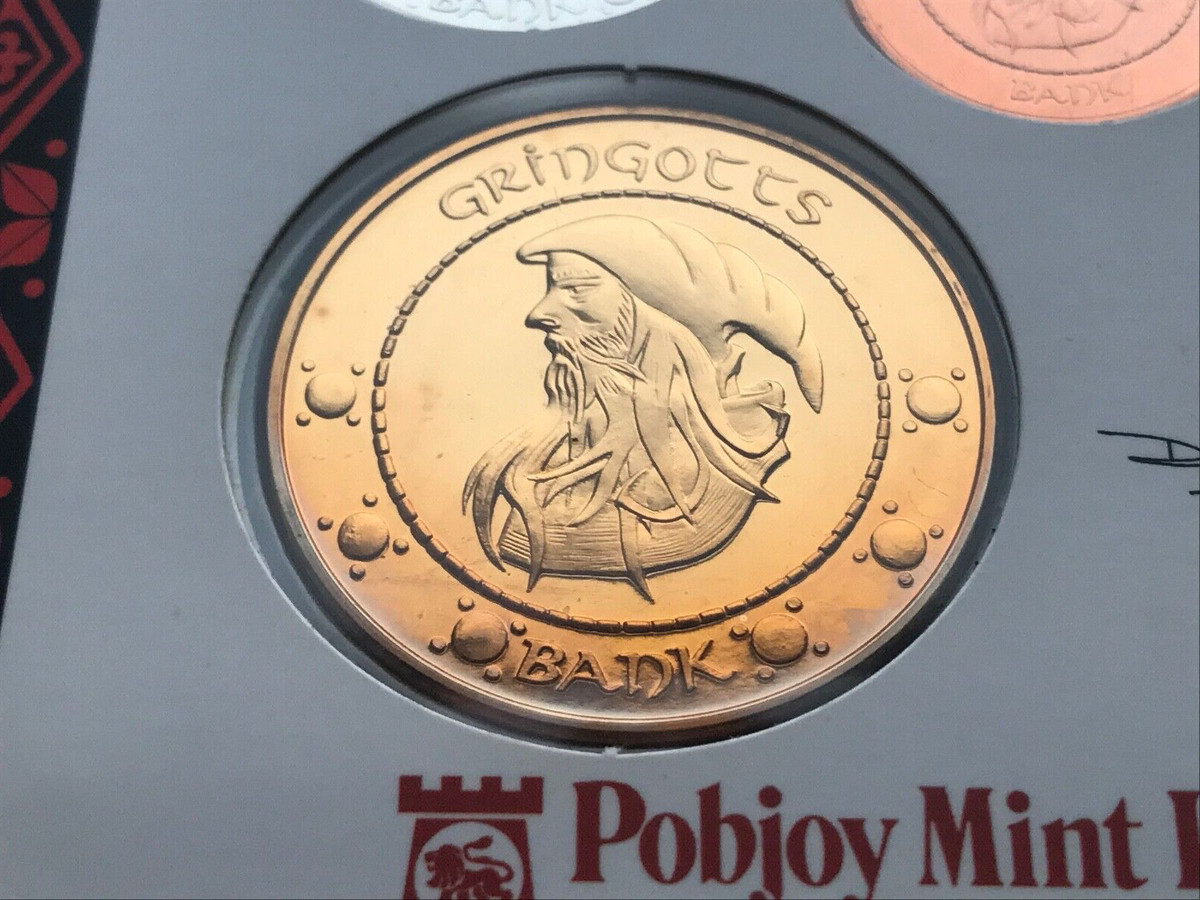 コレクション Harry Potter Movie Coins POBJOY MINT HARRY POTTER MOVIE COINS GRINGOTTS BANK GALLEON
