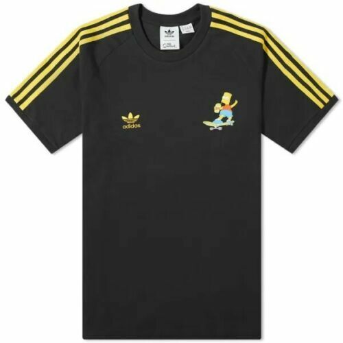 話題沸騰中!大人気コラボ☆ADIDAS X SIMPSONS R TEE☆ Men's Adidas x The Simpsons 3-Stripes Tee Bart Skateboarding