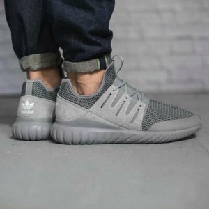 Adidas Originals Tubular Radial S Charcoal Solid Grey Men S Athletic Shoes Ebay