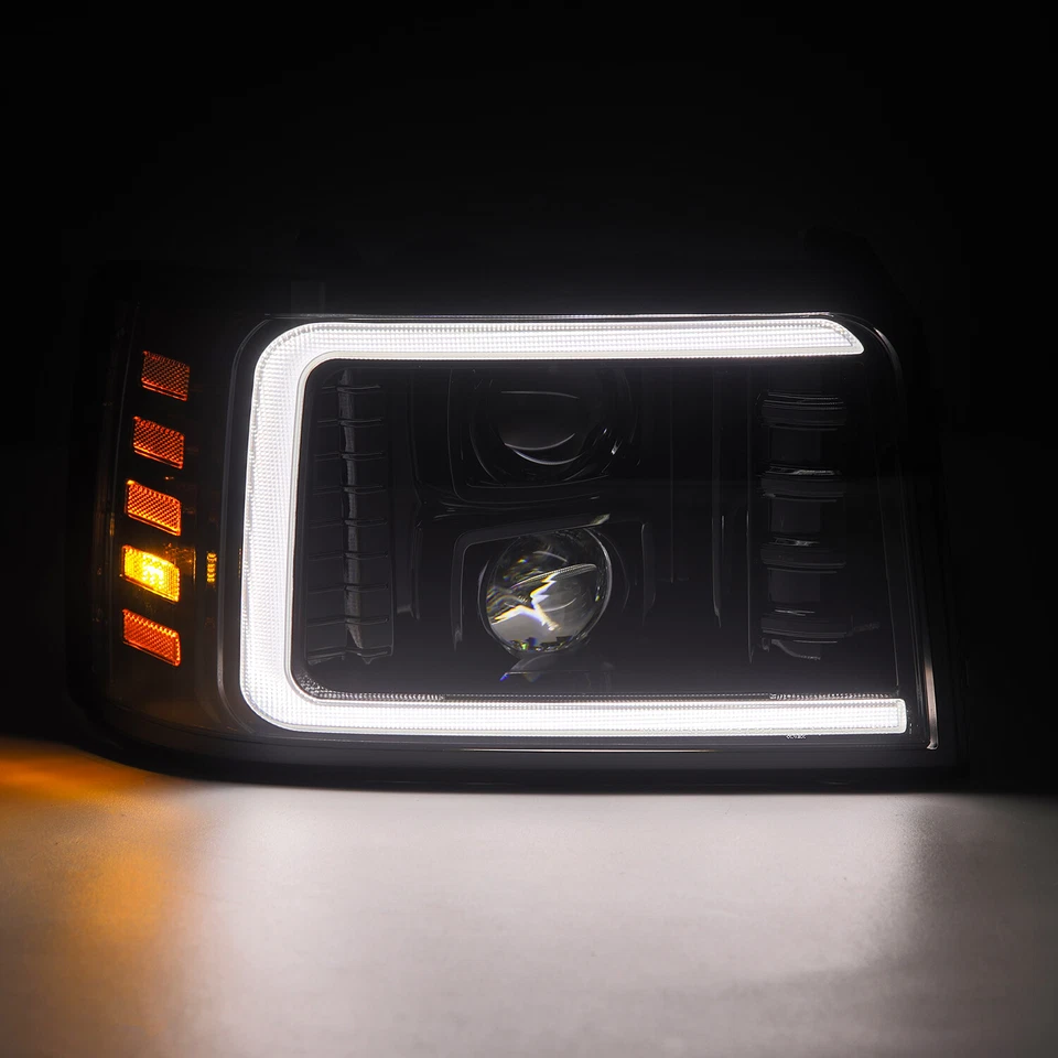 Faros proyectores negros alfa para Ford serie F/Bronco serie LUXX 1992-1996 Foto 2 de 4