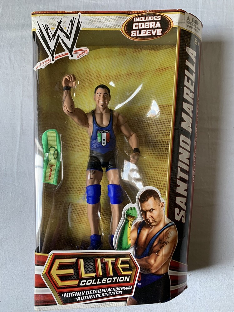 WWE WWF Santino Marella Mattel Elite Collection Series 20 w/ Cobra Sleeve