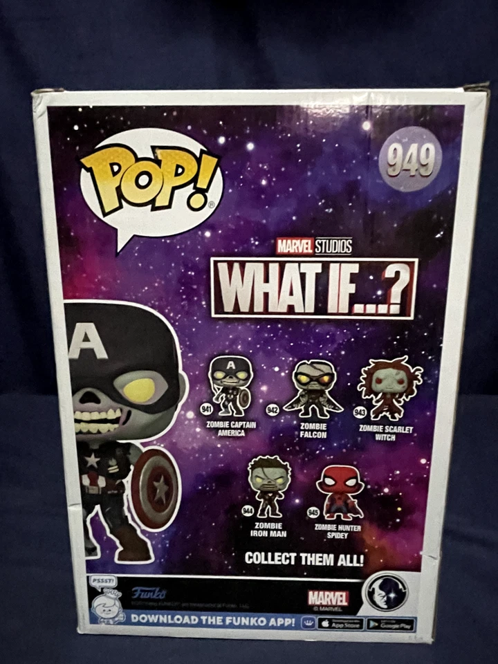 FIGURA DE ACCIÓN FUNKO POP MARVEL WHAT IF ZOMBIE CAPITÁN AMERICA #949 JUMBO 10" Foto 3 de 4