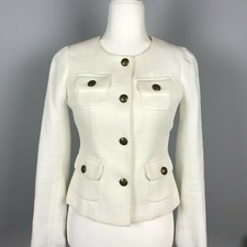 Banana Republic White Blazer, Size 0