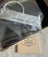 I'll See You Soon keychain Boyfriend Girlfriend Long Distance Keychain